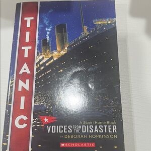 Scholastic Titanic Book with Red and Blue Cover